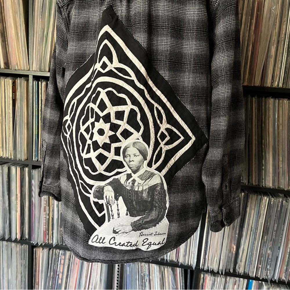 Harriett Tubman Underground Railroad Black Heroine Flannel Coat BLM 🖤 Resist 🖤 - Picture 5 of 12